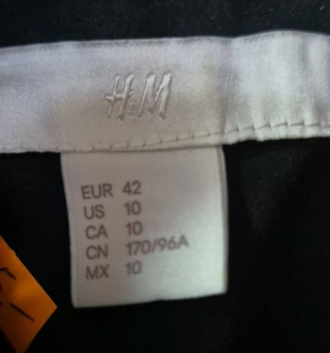 H&M płaszcz futro czarne futerko rozm. 42