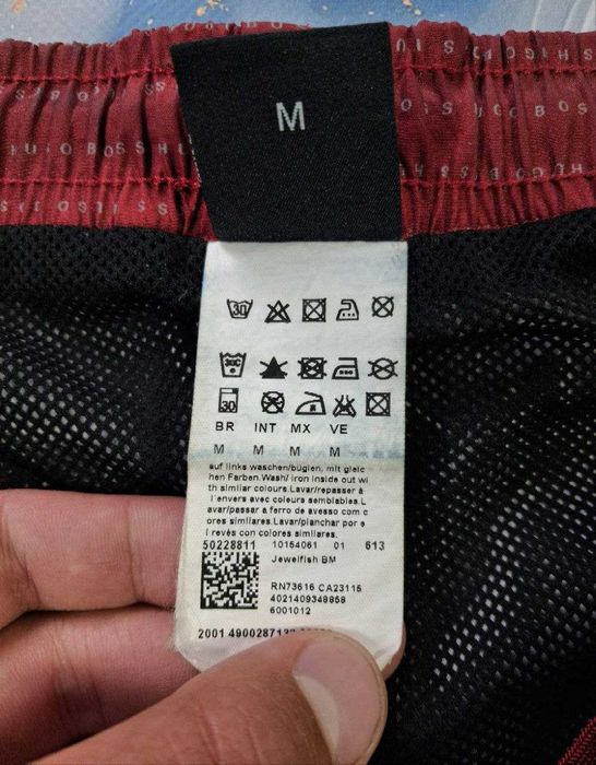 Шорты Hugo Boss монограмные пляжные плавательные