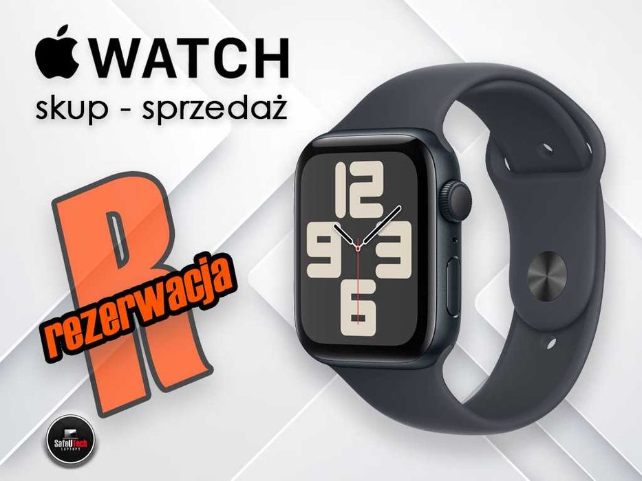 SUPER CENA Apple Watch SE 3gen 44mm GPS Midnight - GWAR. DO 12.2026 - Bat.100%