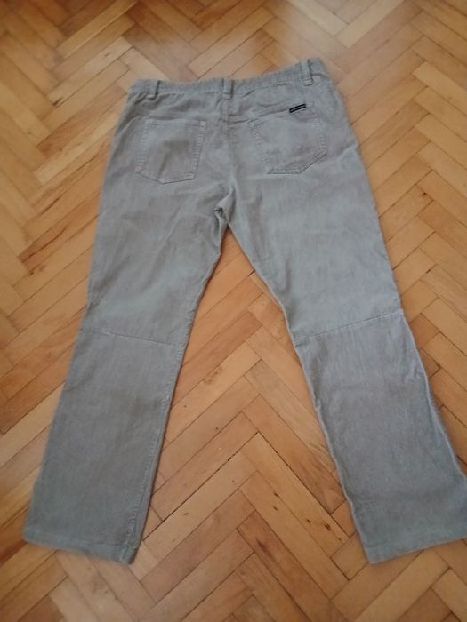 Męskie spodnie  sztruksowe  36/ 32  jasnobezowe 98 cm w pasie