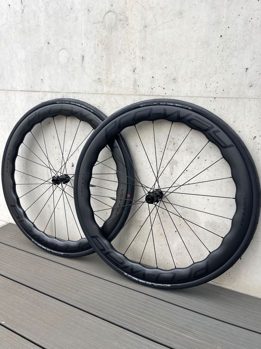 Koła szosowe karbonowe carbon PRO-WAY VENOM 50mm 1415g! Z OPONAMI!