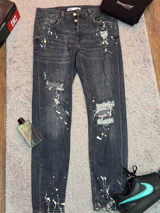 Zara Slim Jeans type gelori dept Drip, Drill,y2k 40 size