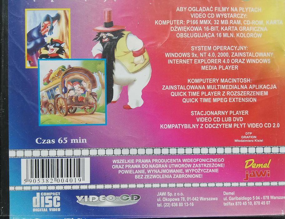 Pinokio film animowany VCD