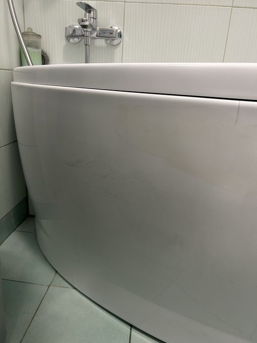 Plastikowy panel przedni wanna osłona osłonka obudowa do wanny biała
