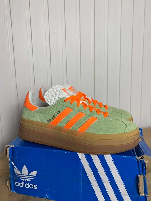Używane tenisowki damskie adidas gazelle bold zielone 38  org