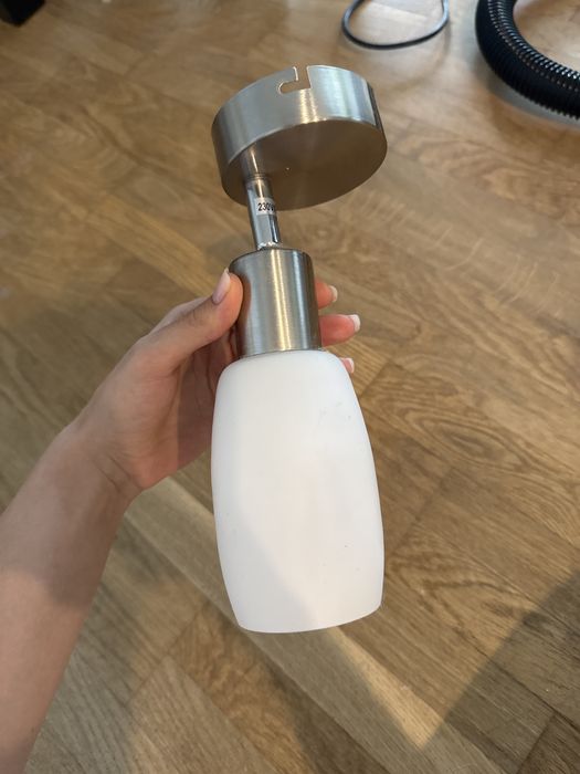 Lampa ścienna kinkiet biala szara