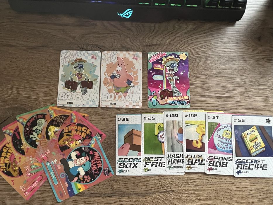 Колекційні карточки kayou наруто губка mobile legends wife