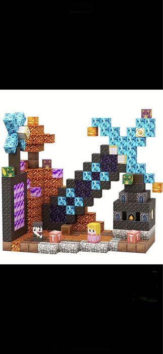 Конструктор пазли магнітні подарунок Minecraft 108 шт