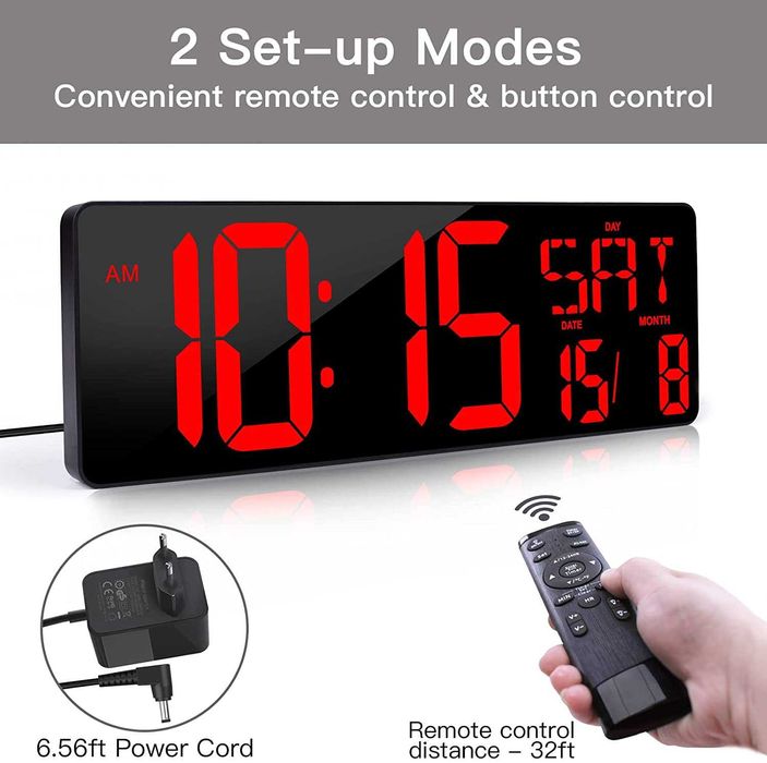 Relógio de parede com cronometro