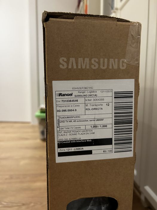 TV SAMSUNG Crystal UHD 43” - NOVA