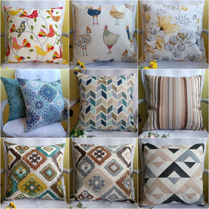 ДЕКОРАТИВНЫЕ НАВОЛОЧКИ 40*40 ,плотная ткань