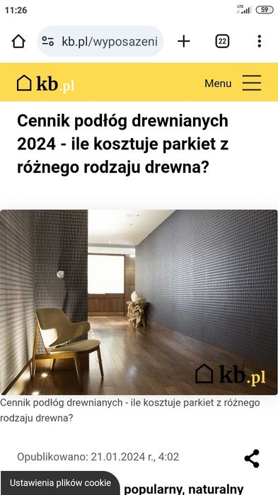 OKAZJA! Parkiet bukowy kl. 1/ klepki