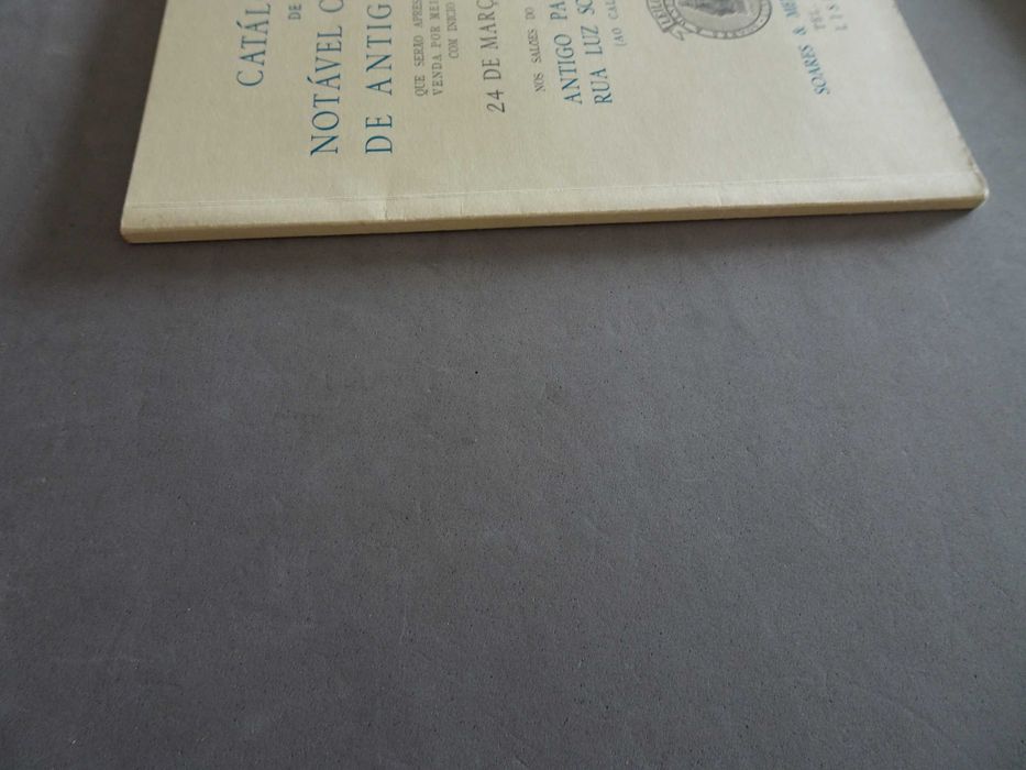 Catálogo de notável colecção de antiguidades 1956