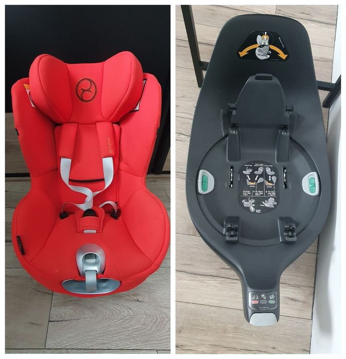 Fotelik CYBEX Sirona Z2 I-Size Siedzisko samochodowe 0-18KG Autumn Gold + baza isofix obrotowa 360