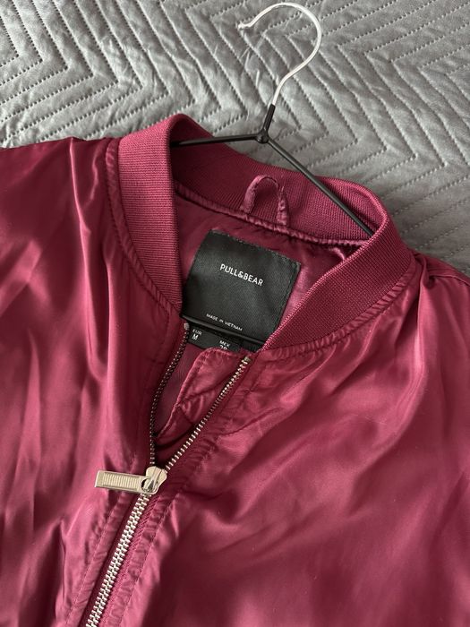 Бордовий жіночий бомбер pull&bear, m