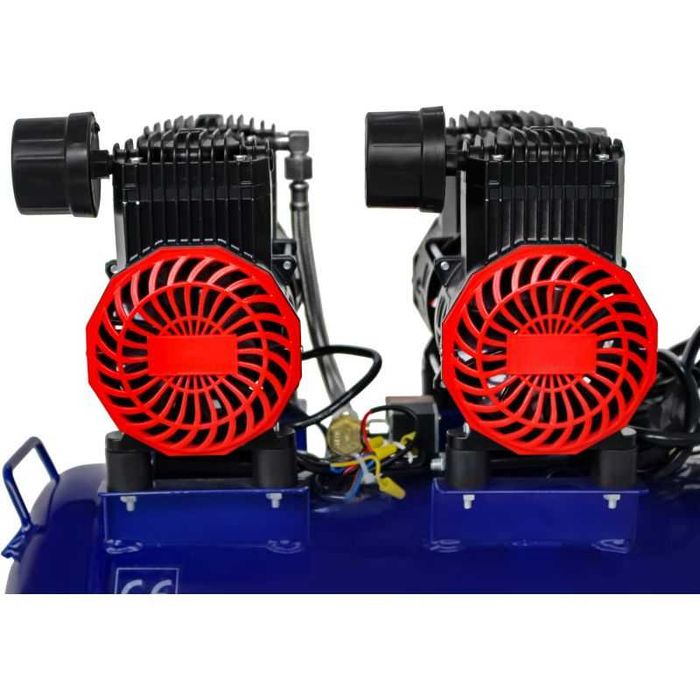 Kompresor Bezolejowy Sprężarka 50L 230V 3KW 2-Tłokowy Jakość New Mod*