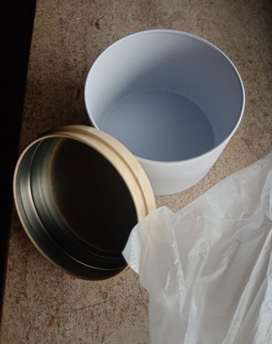 Recipientes para velas Preto/Branco