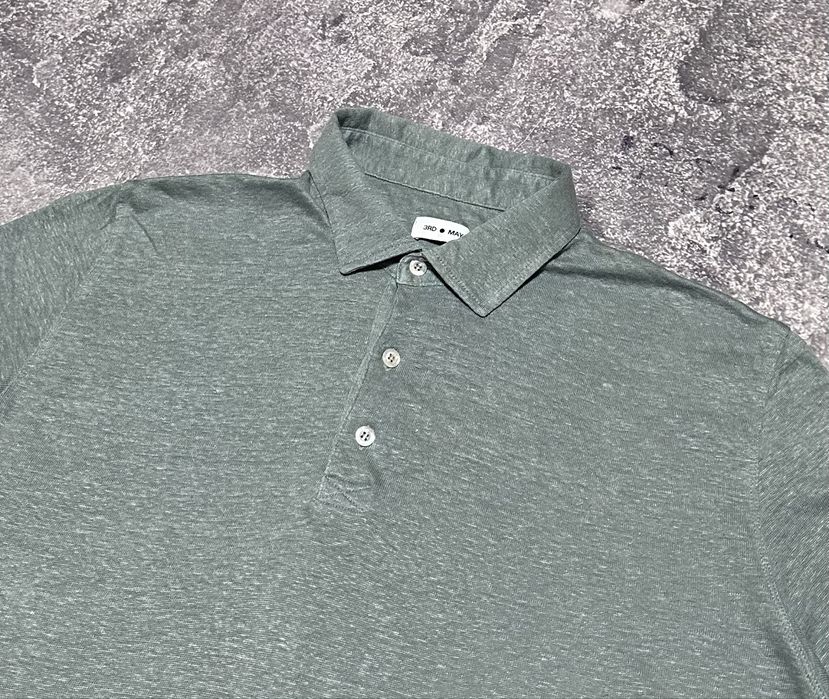 Лляне поло 3RD • MAY, оригінал, XL