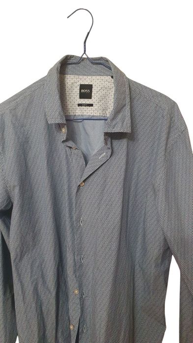 Hugo Boss сорочка чоловіча XL multilogo slim fit оригинал