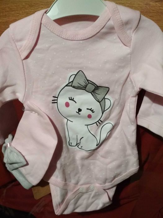 NOWY 3-częściowy komplet zestaw dla dziewczynki z metkami roz 62