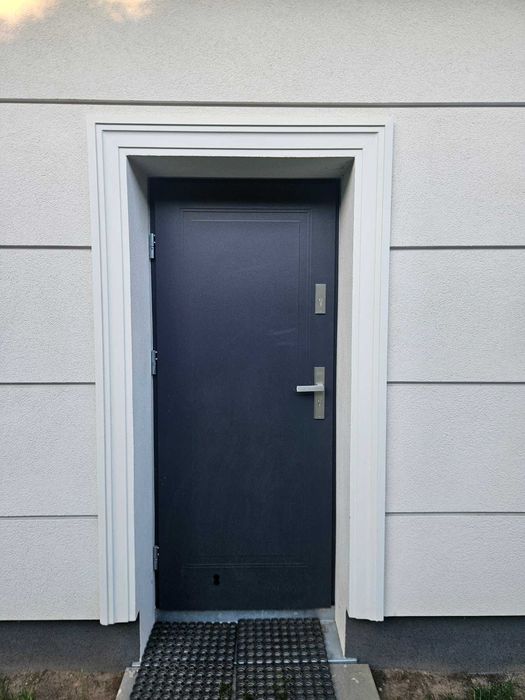 Drzwi wejściowe stalowe SETTO 80L z ciepłą ościeżnicą aluminiową TERMO NOWE