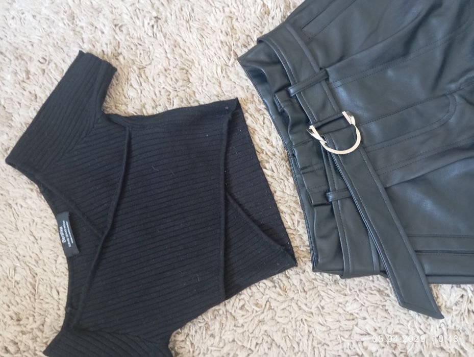 Шорты  из экокожи на девушку р .S (34)