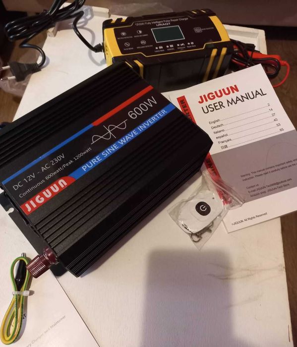 Продам комплект акум Ective 12v dc-75s gel 900wh Інвертор220В+зарядка