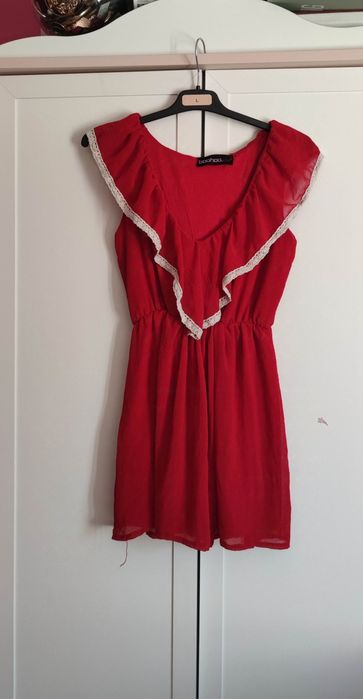 Bluzka damska z falbanką Boohoo r. S/M