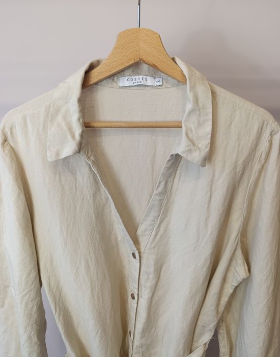 Damska sukienka letnia długa Costes len i wiskoza r.XXL elegancka