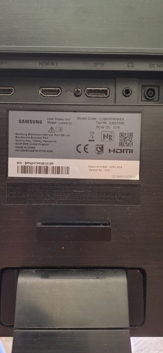Monitor Samsung 4K - 28 polegadas