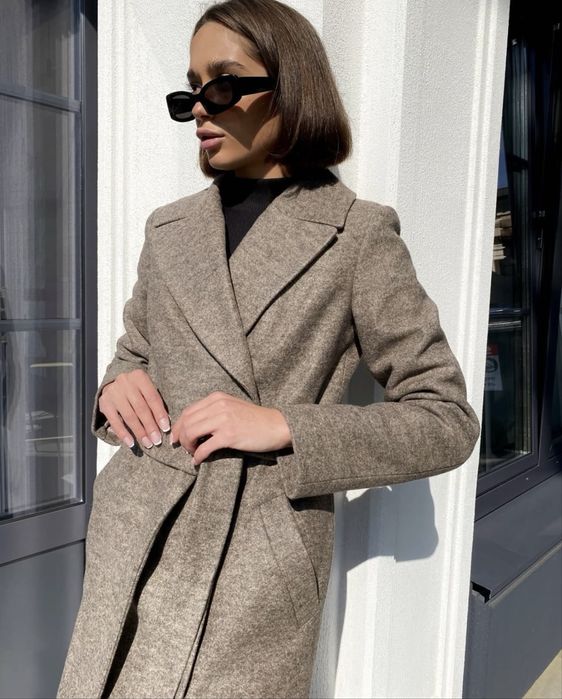 Пальто жіноче, вовняне, утеплене від українського бренду «Ozzecoat»