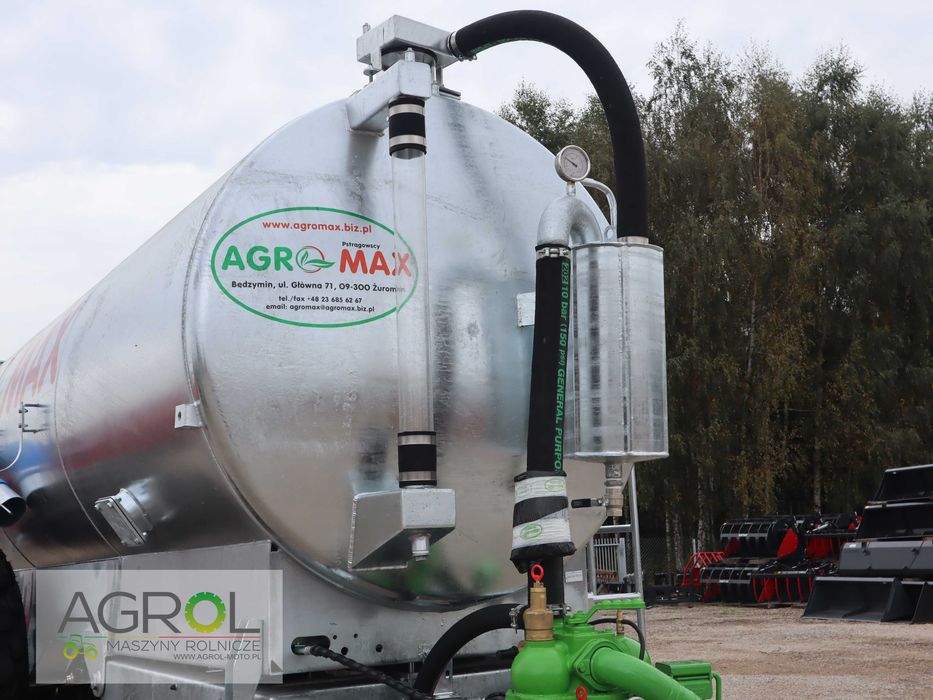Wóz asenizacyjny Beczkowóz Beczka Agro-Max 10 000 L 1S 2S (tandem)