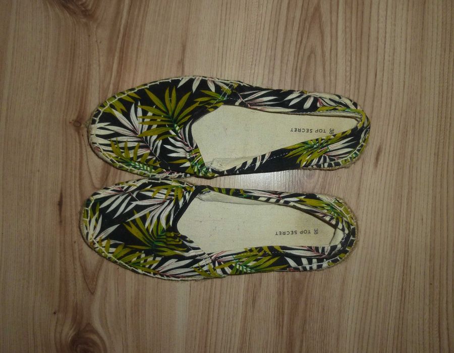 espadryle liście 37/38