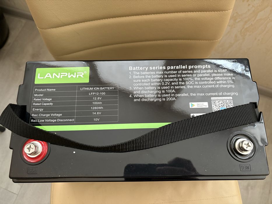 Li Fe Po4  Lanpwr 12v 100 ah Bluetooth