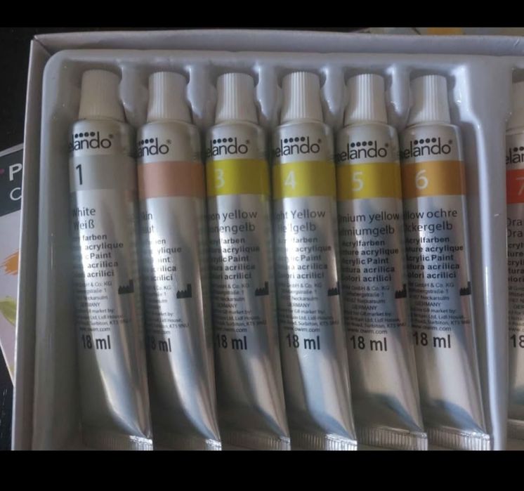 Pack 24 tintas acrílicas NOVO