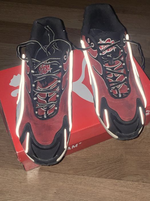 Кросівки Puma x A$AP Rocky Inhale Distressed Black Pop Red(44-розмір)