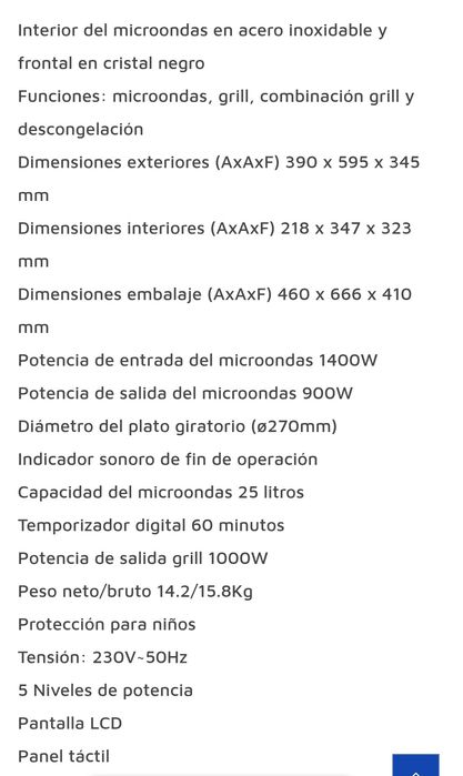 Microondas Jocel