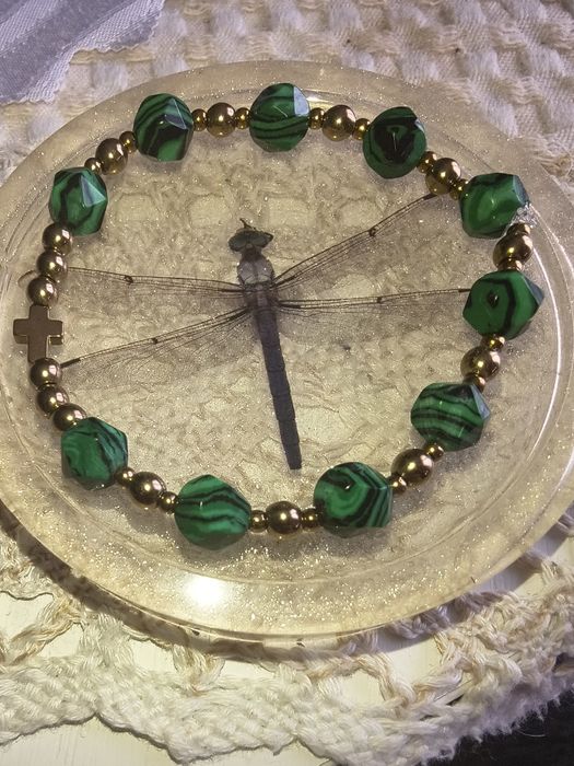 Różaniec z Malachitem