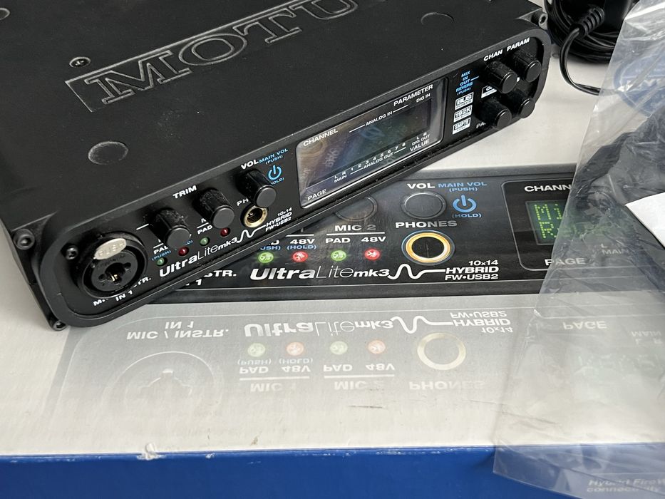 MOTU UltraLite mk3 Hybrid USB FireWire Interfejs Audio Zestaw