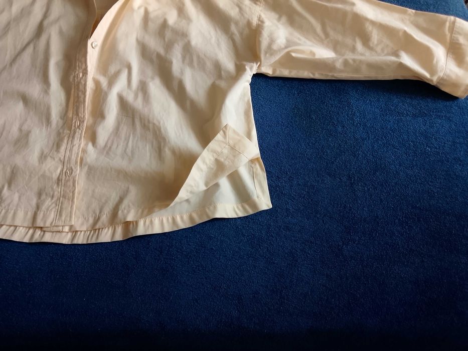 Блузка поплінова кольору вершкового масла Zara