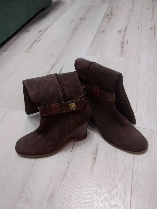 Жіночі чоботи 40 розмір. Натуральна замша. Румунія