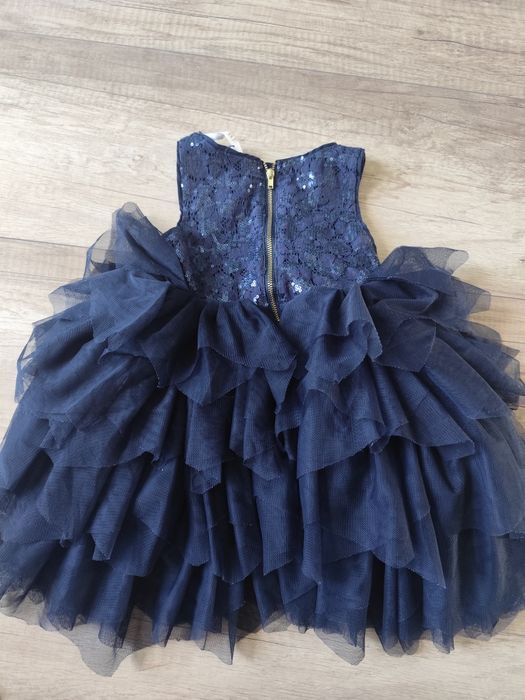 Sukienka elegancka granatowa 92