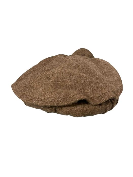 Boné de inverno Winter Cap Chapéu Pakol 100% feito à mão (Marrom Noz)