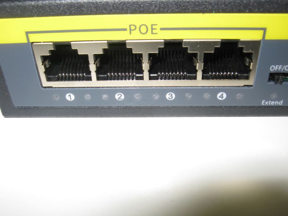 POE-коммутатор(свитч) 4 порта + 2 LAN для IP-камер,роутеров,телефонов