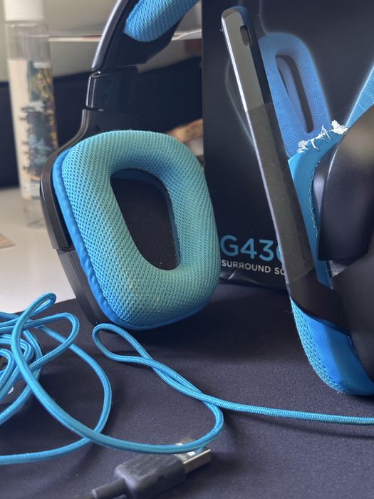 Teclado Ozone + Fones Logitech G430 +tapete