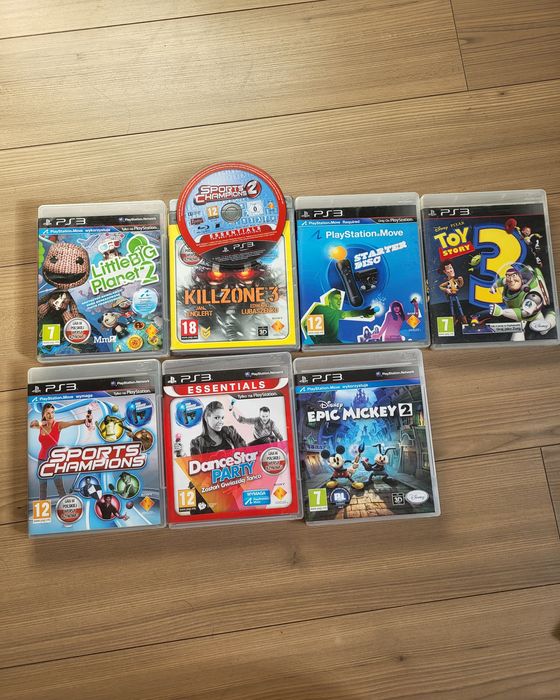 Zestaw PlayStation 3 | 2 Kontrolery Move + Kamera | 8 Gier