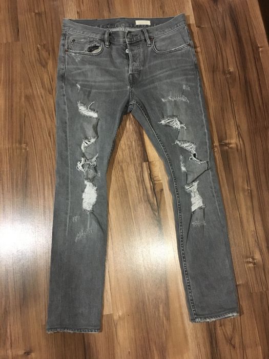 Allsaints 31/30 зауженые джинсы мужские рваные премиум Lee