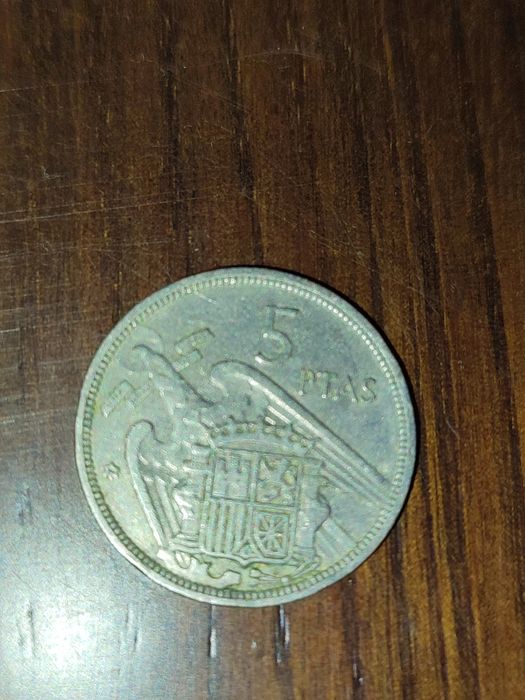 Moedas 5 pesetas 1957
