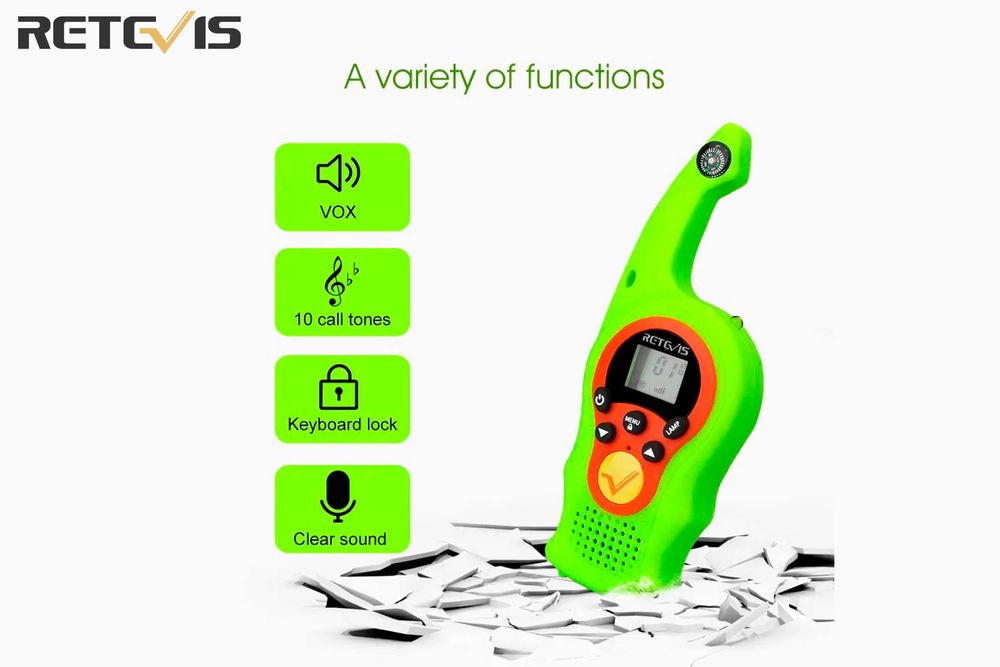 Rádio portátil Retevis para crianças PMR446