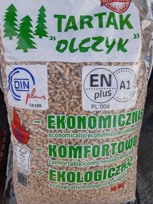 Pellet drzewny jasny certyfikowany Olczyk
